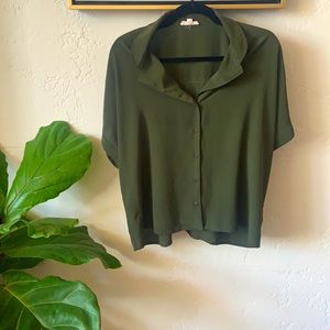 Bohme olive green button shirt
